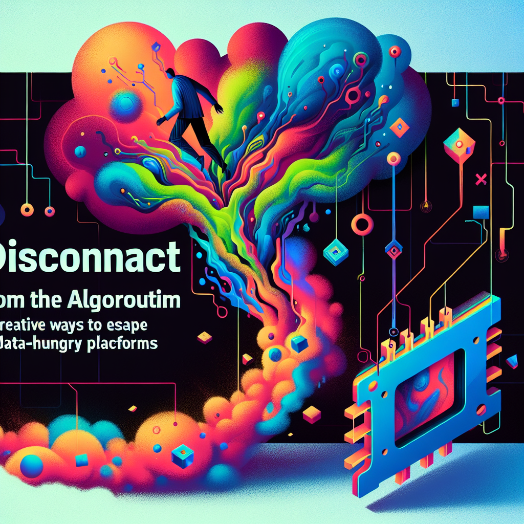 Desconéctate del algoritmo: Maneras creativas de escapar de las plataformas hambrientas de datos