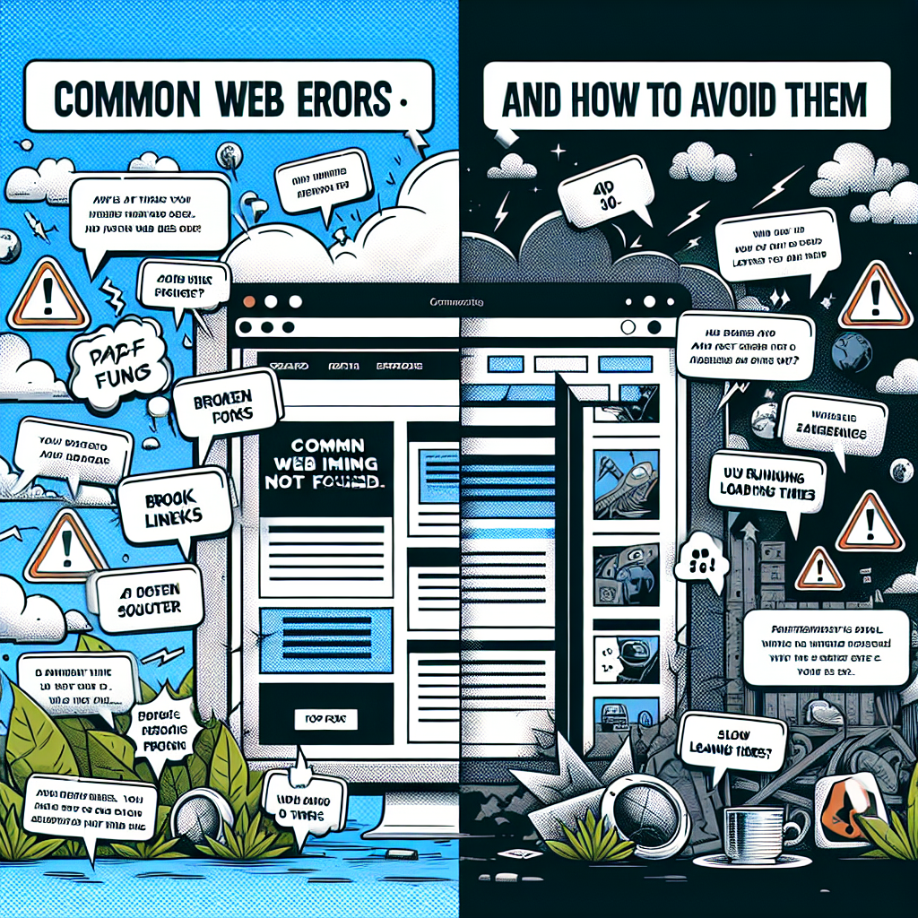 Errores web comunes y cómo evitarlos