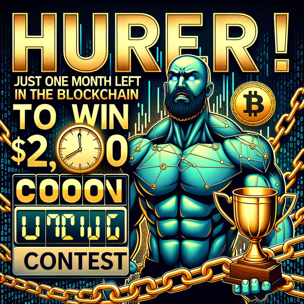 ¡Corre! ¡Solo un mes para ganar hasta $2,000 en el concurso de escritura #blockchain!