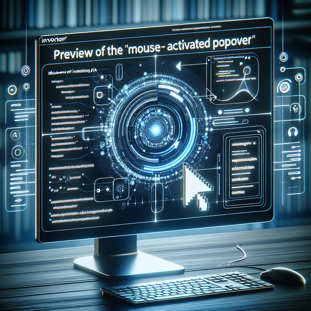 Una vista preliminar del API Invocador de Interés (para popovers activados al pasar el mouse)