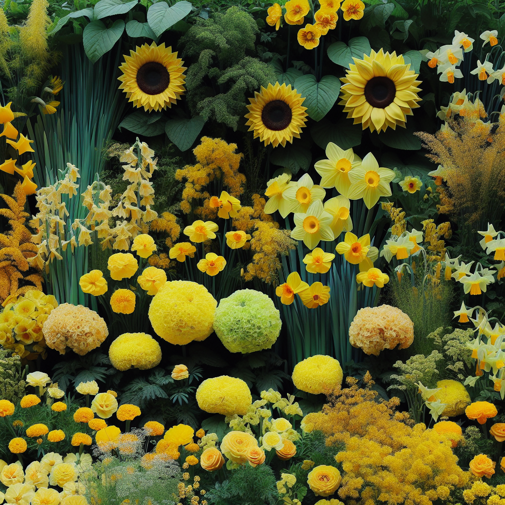 Flores en amarillo