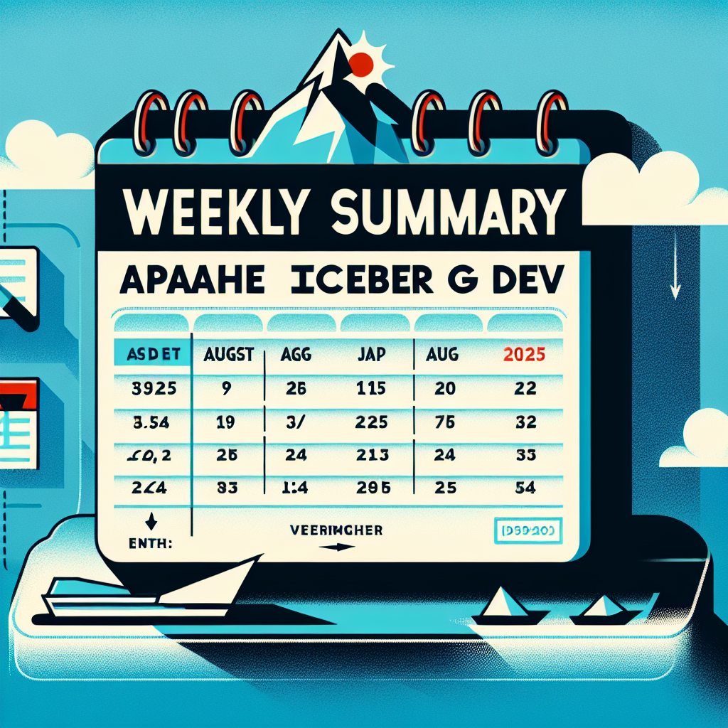 Resumen semanal de Apache Iceberg Dev (9–15 de agosto de 2025)