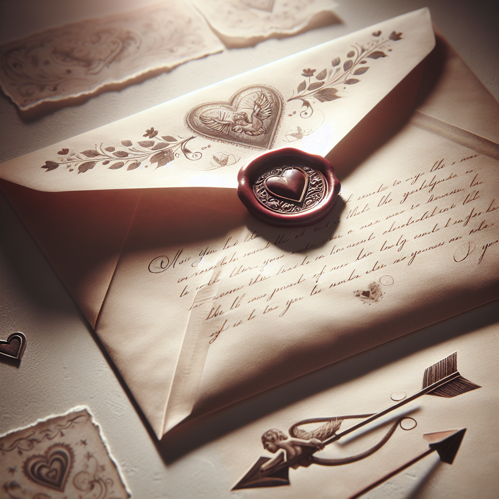Sobre y Carta de Amor - San Valentín