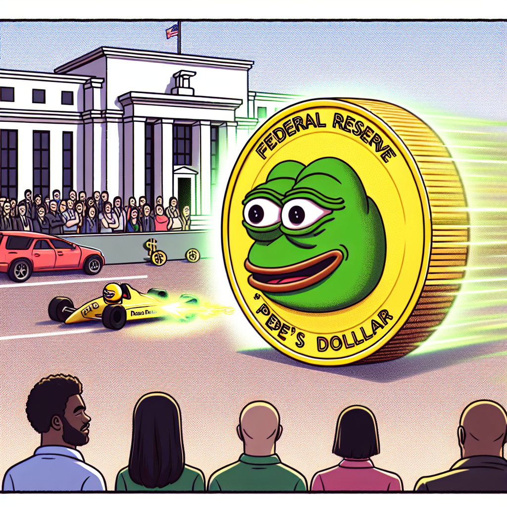El impulso del token de memes se desacelera mientras el nuevo dólar de Pepe gana atención con una parodia de la Reserva Federal.