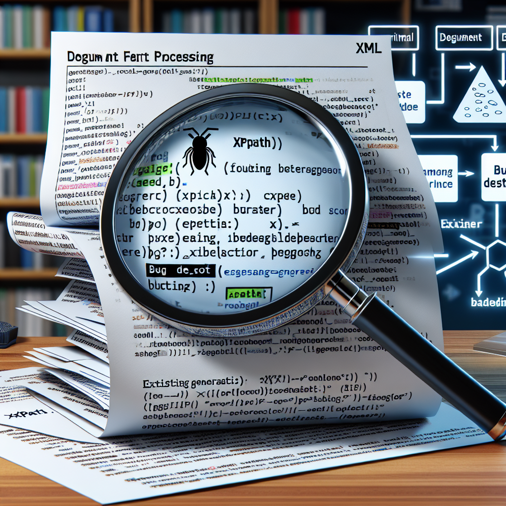  Detectando errores de XPath en procesadores de XML