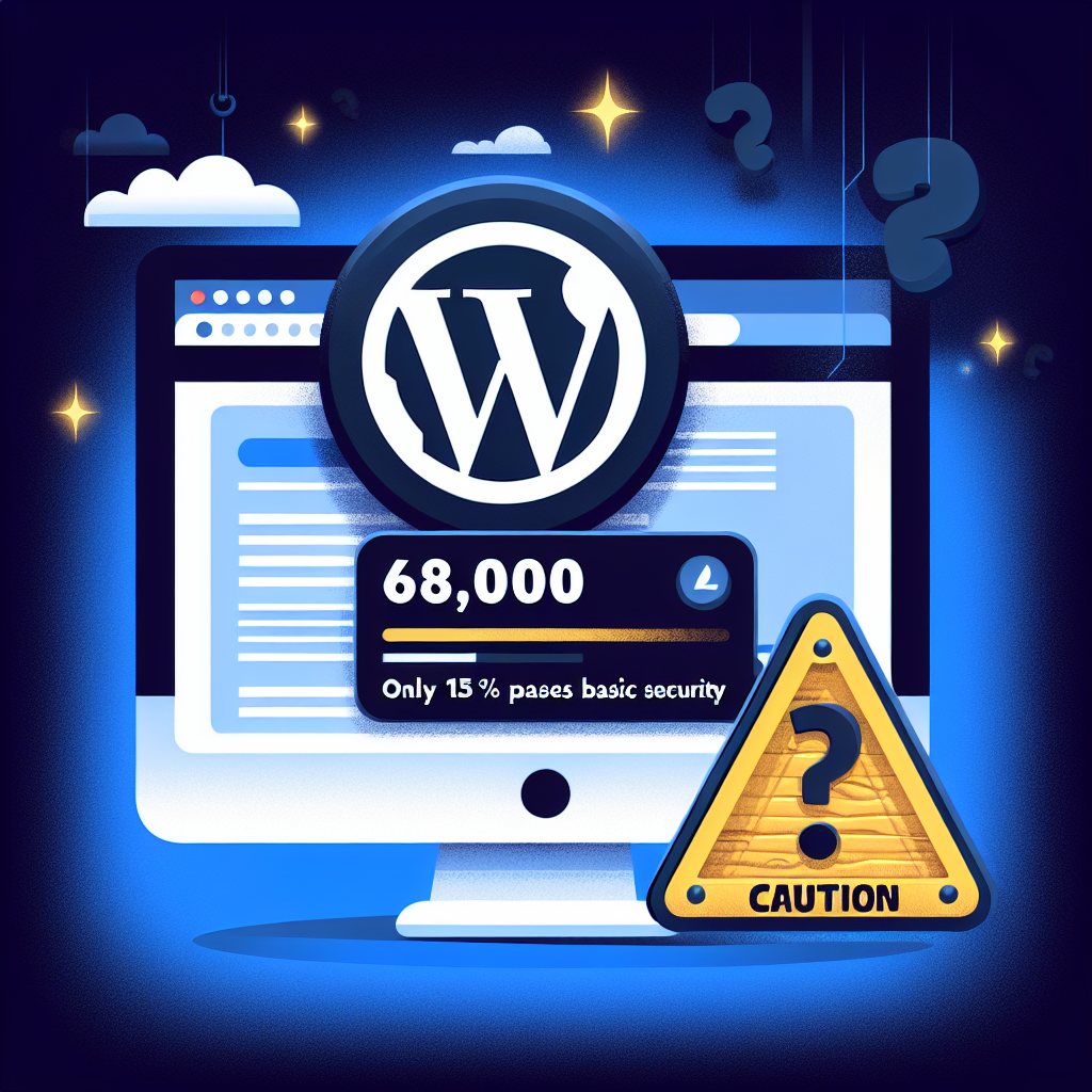 68 mil WordPress: solo 15,3% pasan la seguridad básica, ¿eres uno de ellos?