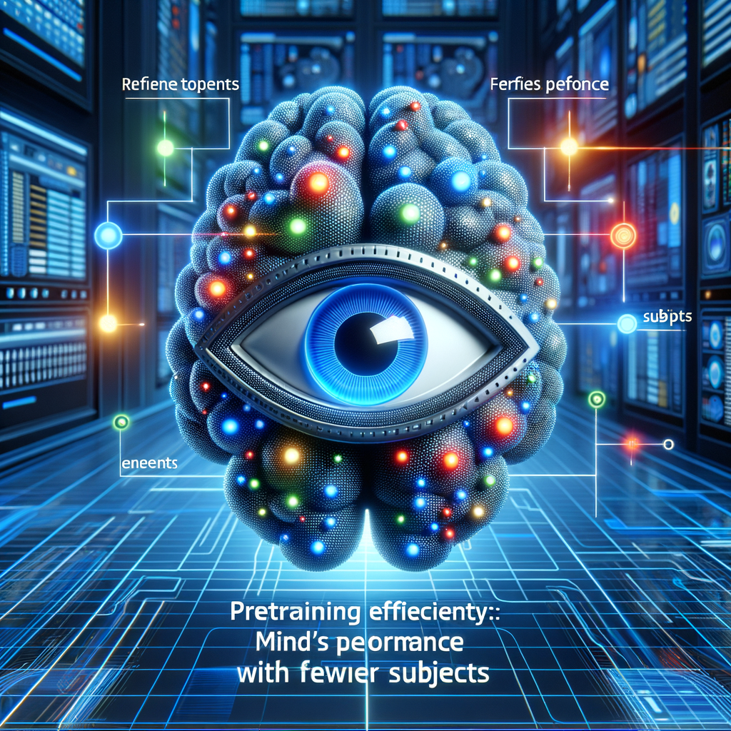 Eficiencia en el preentrenamiento: Rendimiento de MindEye2 con menos sujetos