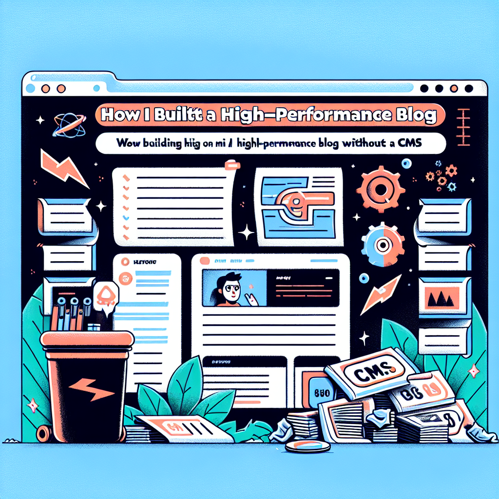 Cómo Construí un Blog de Alto Rendimiento Sin un CMS
