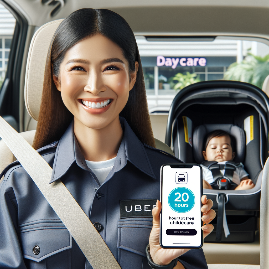 Uber ofrece 20 horas de cuidado infantil gratuito para atraer a más conductoras.