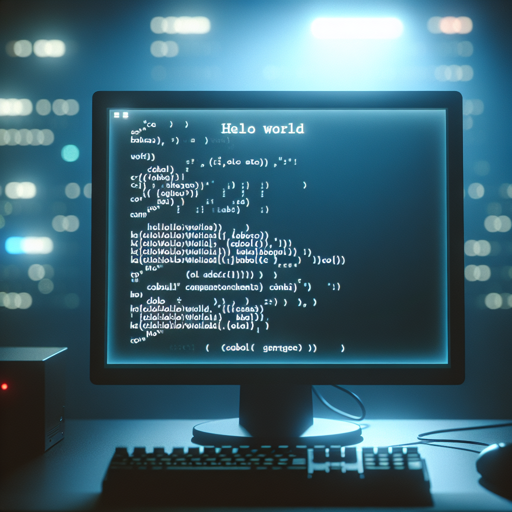 Imprimir Hello World en COBOL