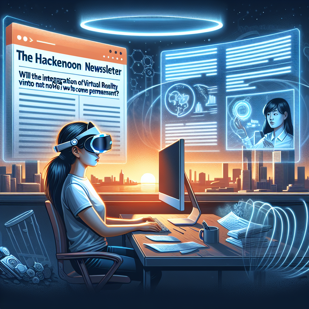 La Newsletter de HackerNoon: ¿La Integración de Realidad Virtual en el Trabajo Remoto se Convertirá en Permanente?