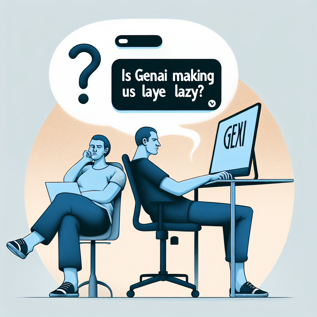 GenAI ¿nos está volviendo perezosos?
