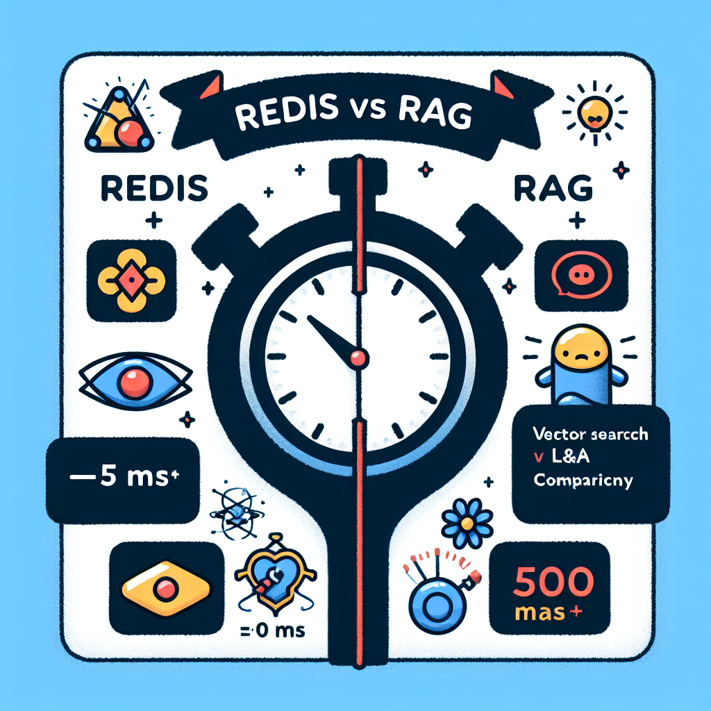 Redis vs RAG: Búsqueda vectorial <5 ms frente a Q&A de LLM 500 ms+