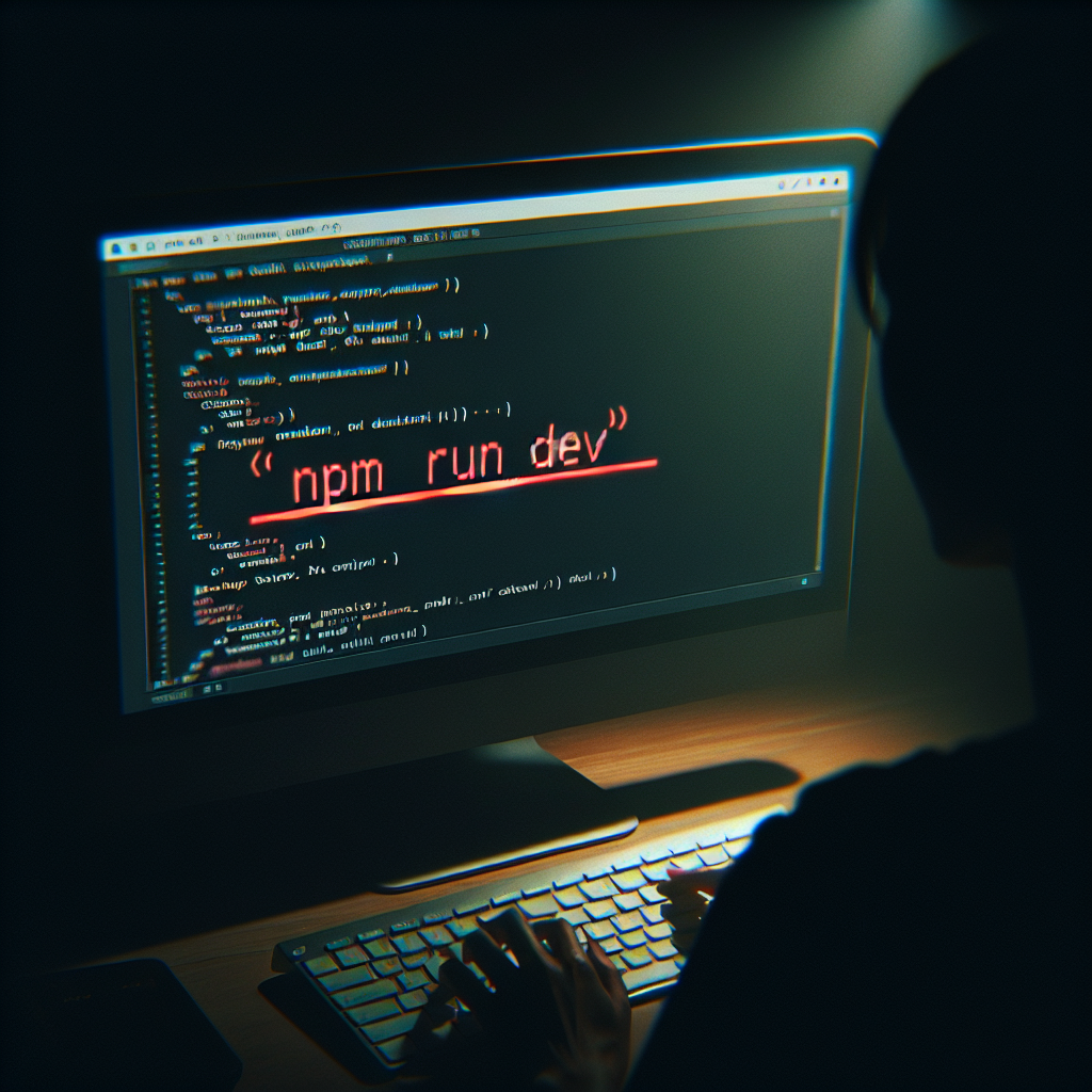 npm run dev falla