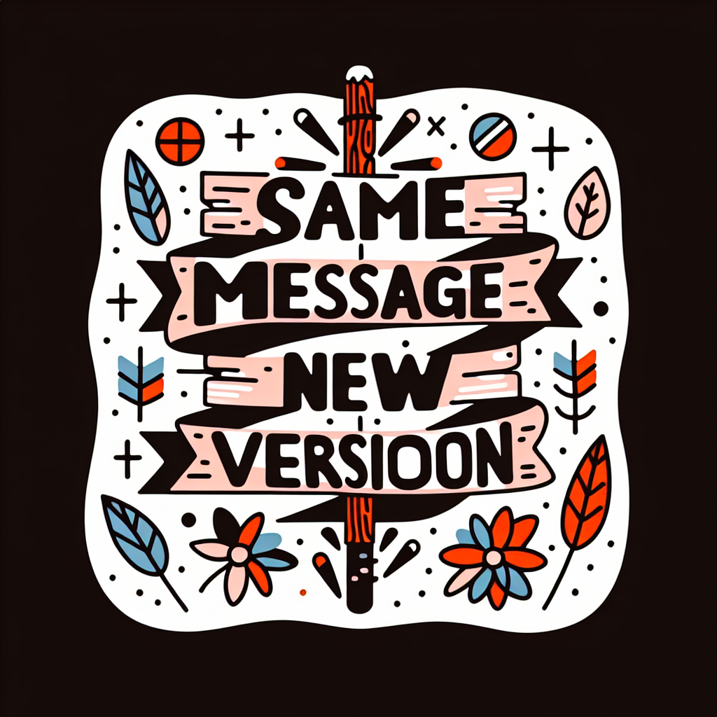 Mismo mensaje, nueva versión