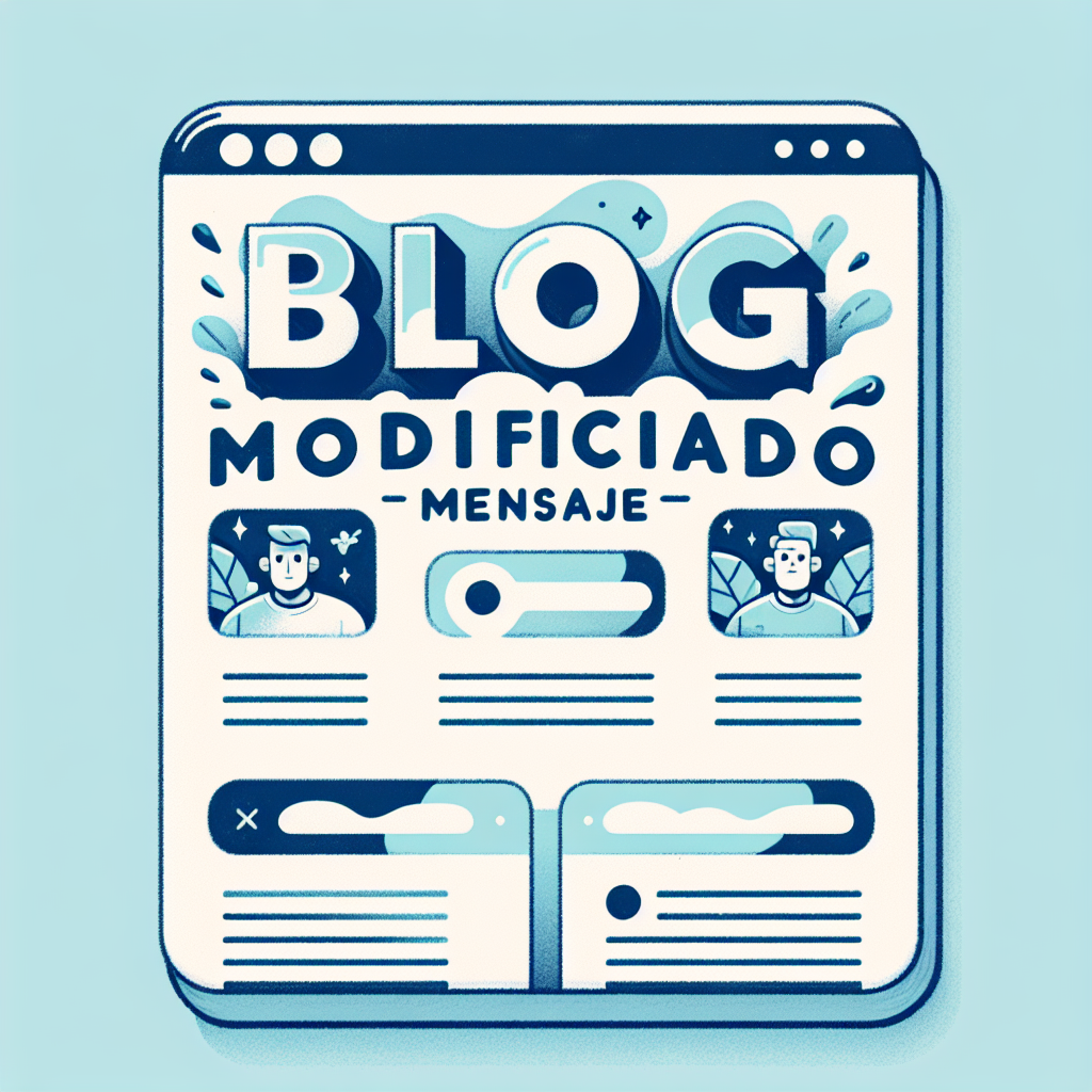 Blog Modificado, Mismo Mensaje