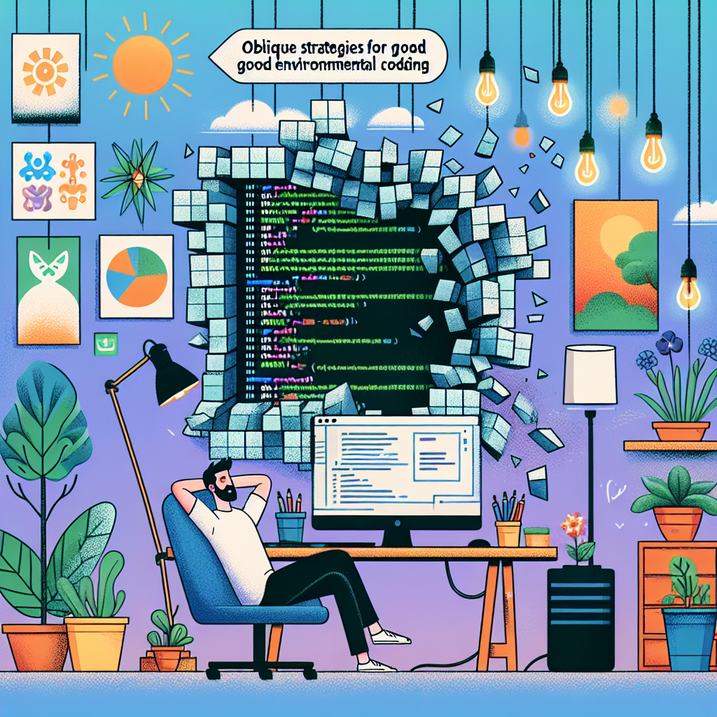 Estrategias Oblicuas para Codificación con Buen Ambiente: Cómo Romper Bloqueos Creativos en la Programación de IA