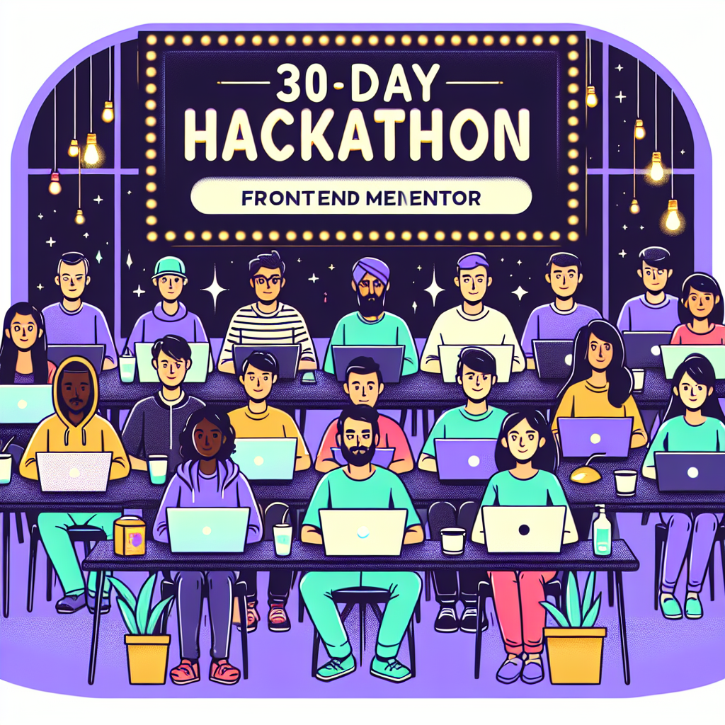 Presentando el Hackatón de 30 Días de Frontend Mentor