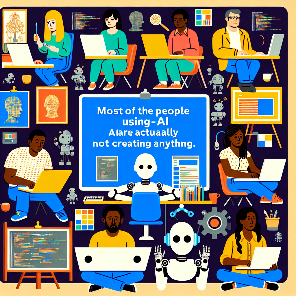 La mayoría de las personas que usan AI realmente no están creando nada