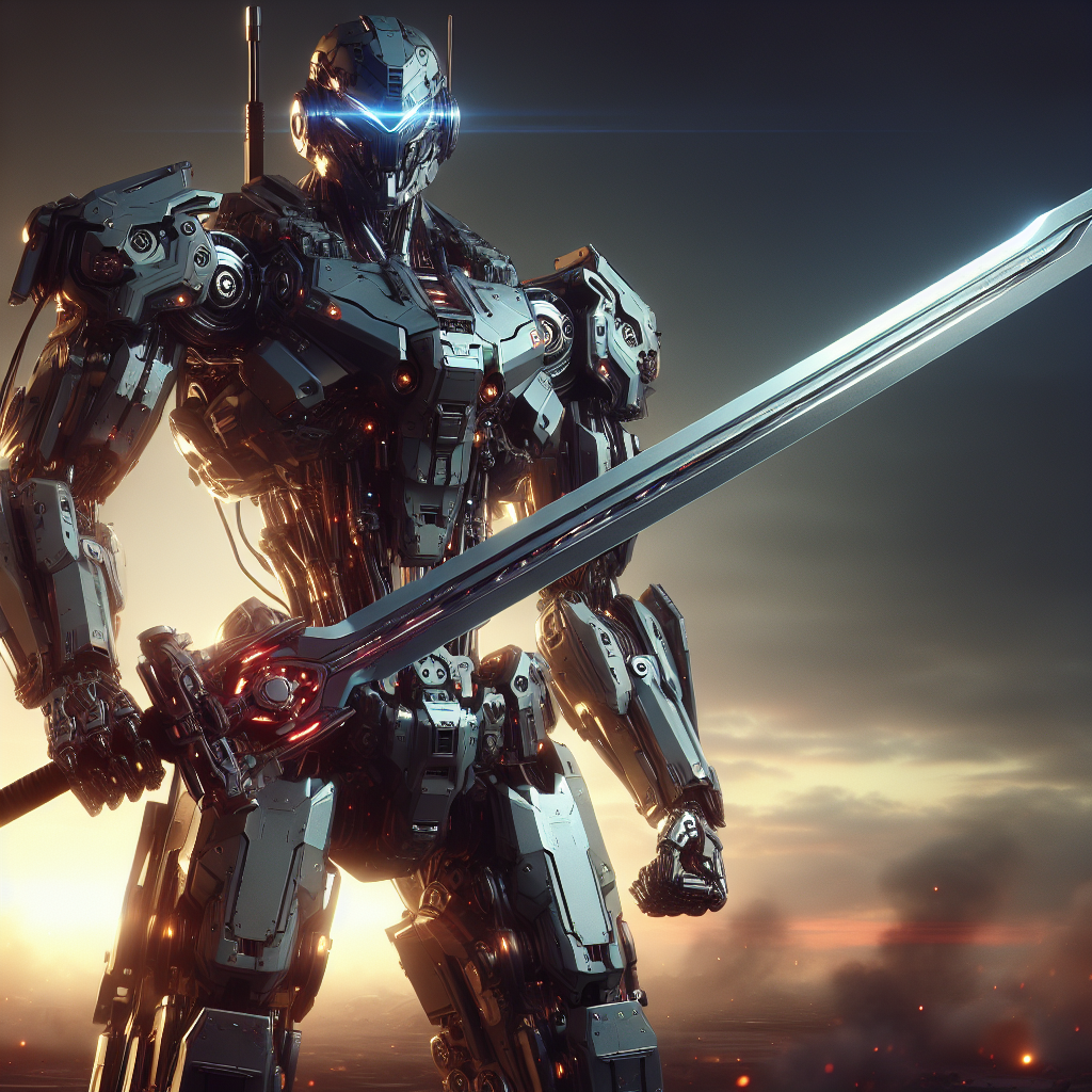 La Tecnología del Primer Robot de Guerra con Espada