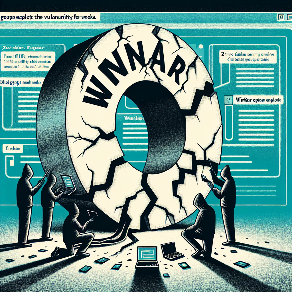 WinRAR Día Cero: Dos Grupos Explotan la Vulnerabilidad Durante Semanas