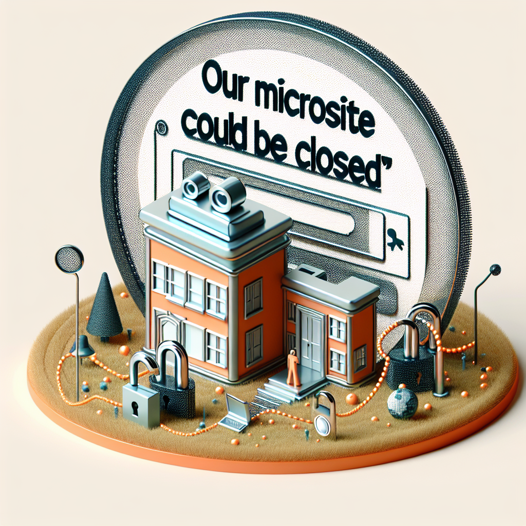 Nuestro micrositio podría cerrarse