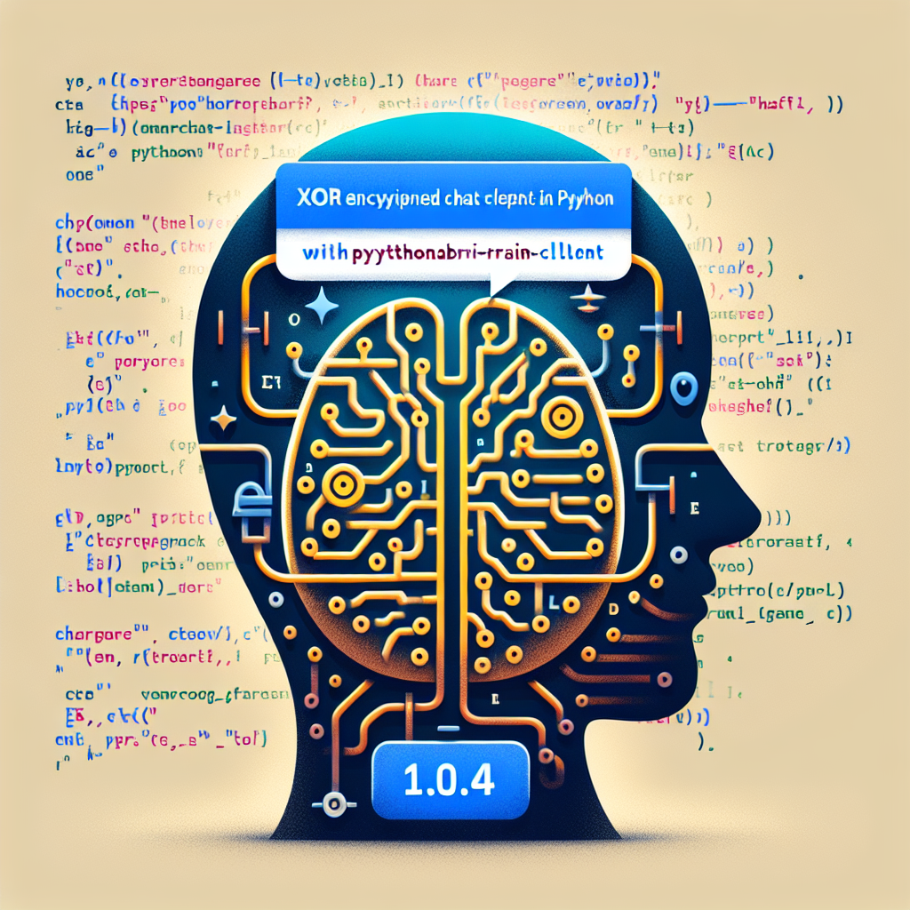 Cliente de chat XOR cifrado en Python con Pythonaibrain-Client (1.0.4)
