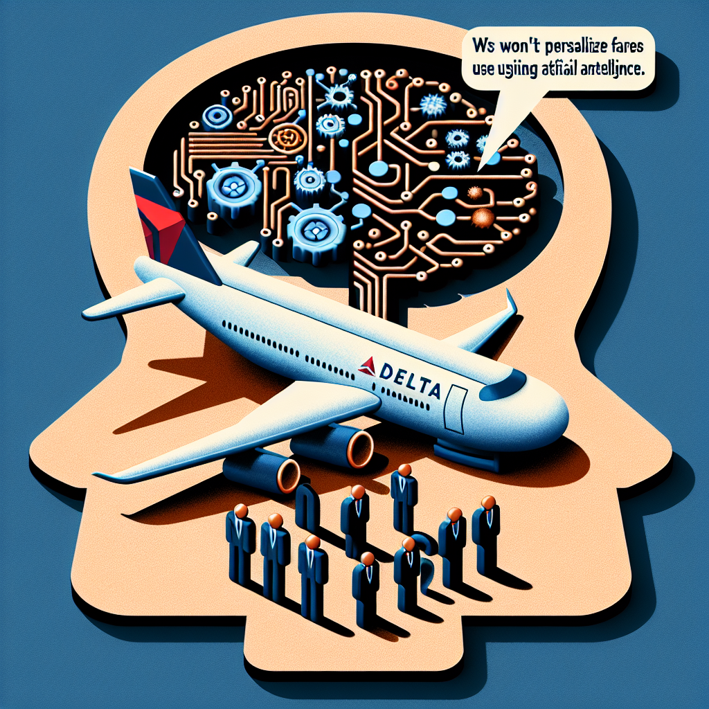 Delta Air garantiza a los legisladores de Estados Unidos que no personalizará tarifas utilizando inteligencia artificial