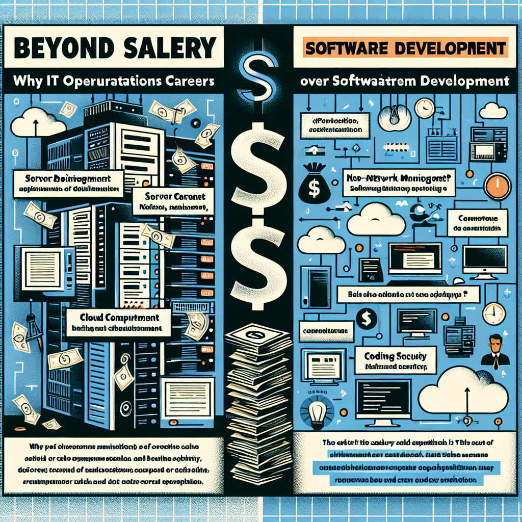 Más allá del salario: Por qué las carreras en Operaciones de TI destacan sobre el Desarrollo de Software.