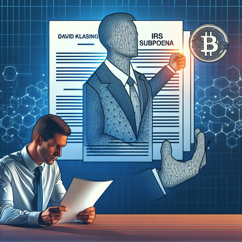 David Klasing: Cumplimiento cripto ante la citación IRS John Doe