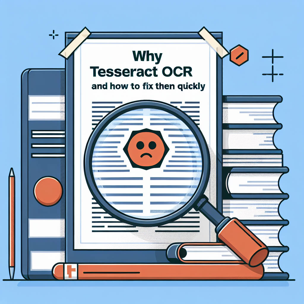 Por qué los resultados de Tesseract OCR son malos y cómo arreglarlos rápido