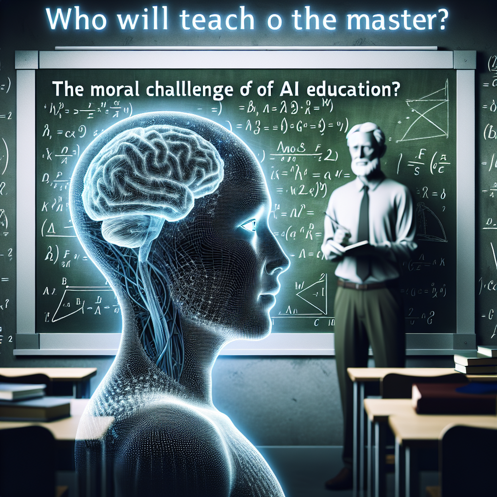 ¿Quién enseñará al maestro? El desafío moral de la educación en IA.