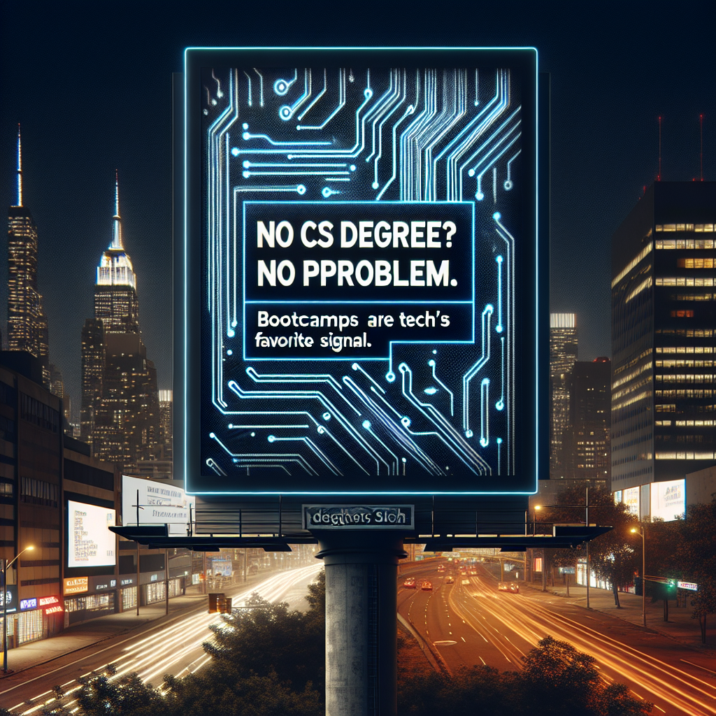 Sin carrera en CS? No hay problema. Los bootcamps son la señal favorita de la tecnología.