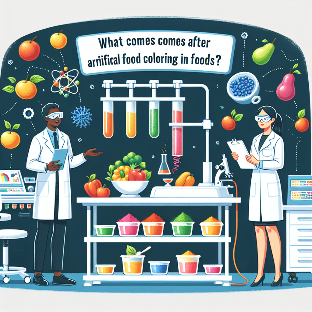¿Qué sigue después de los colorantes artificiales en los alimentos?