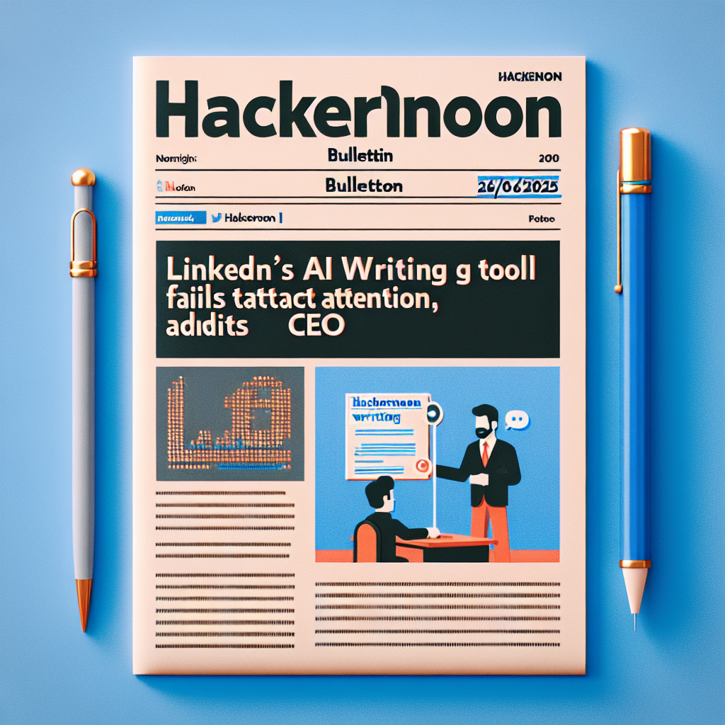 El boletín de HackerNoon: La herramienta de escritura de IA de LinkedIn no está atrayendo la atención, admite el CEO (26/06/2025)