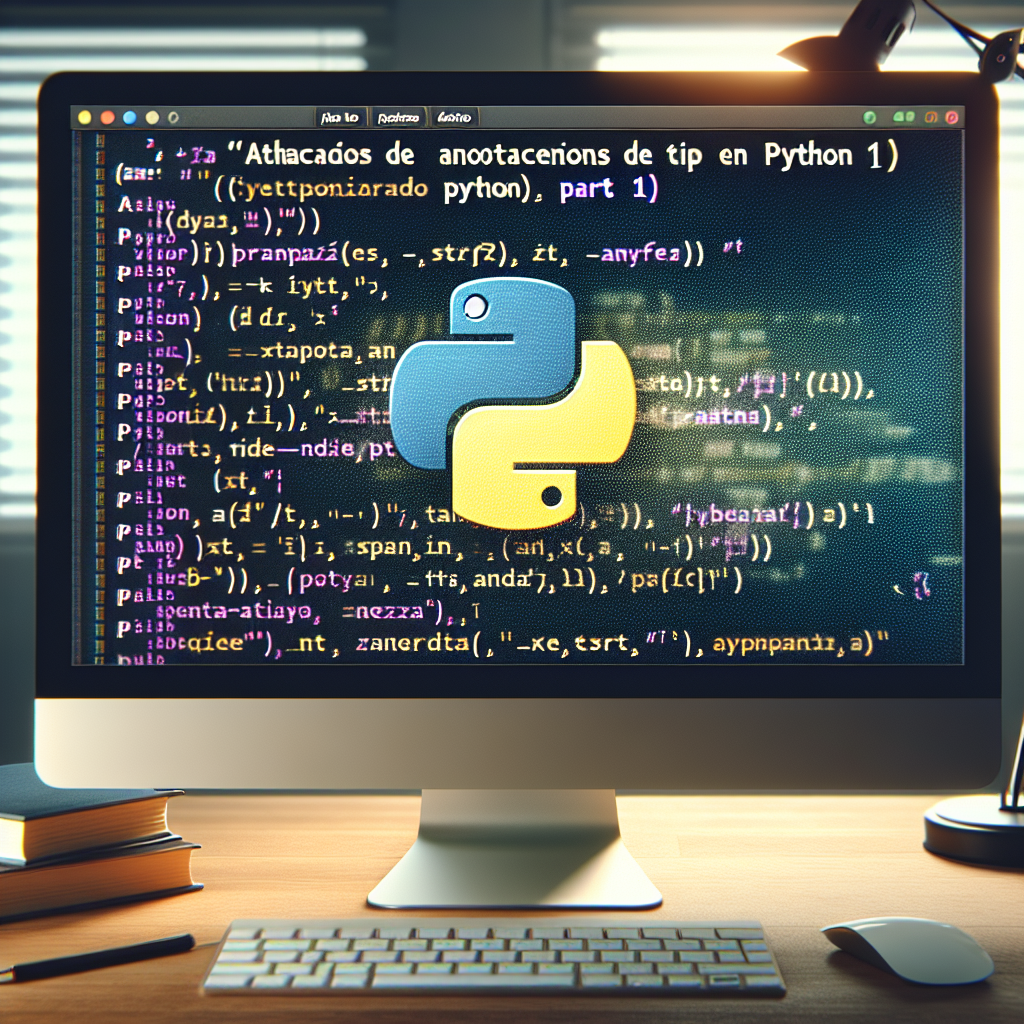 Anotaciones de tipo en Python (Parte 1)