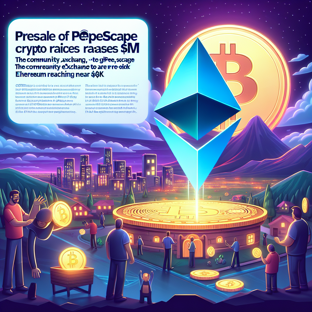 Preventa de Pepescape Crypto recauda $1M y Gigacex, el exchange comunitario, se revela ante Ethereum a punto de alcanzar $6K