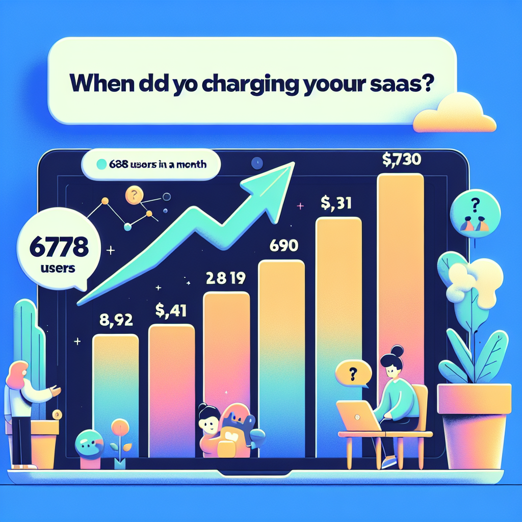 678 usuarios en un mes: ¿cuándo empezaste a cobrar por tu SaaS?