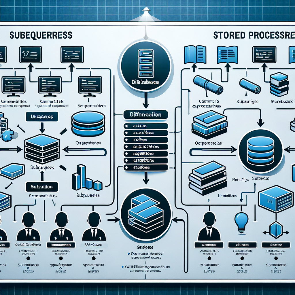 Diferencias entre subconsultas, CTEs y procedimientos almacenados