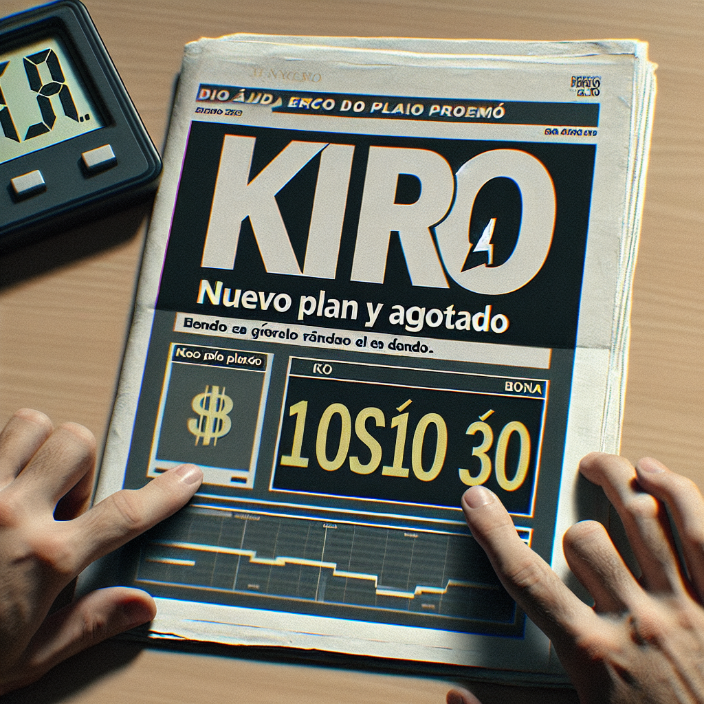 Kiro: nuevo plan y bono agotado