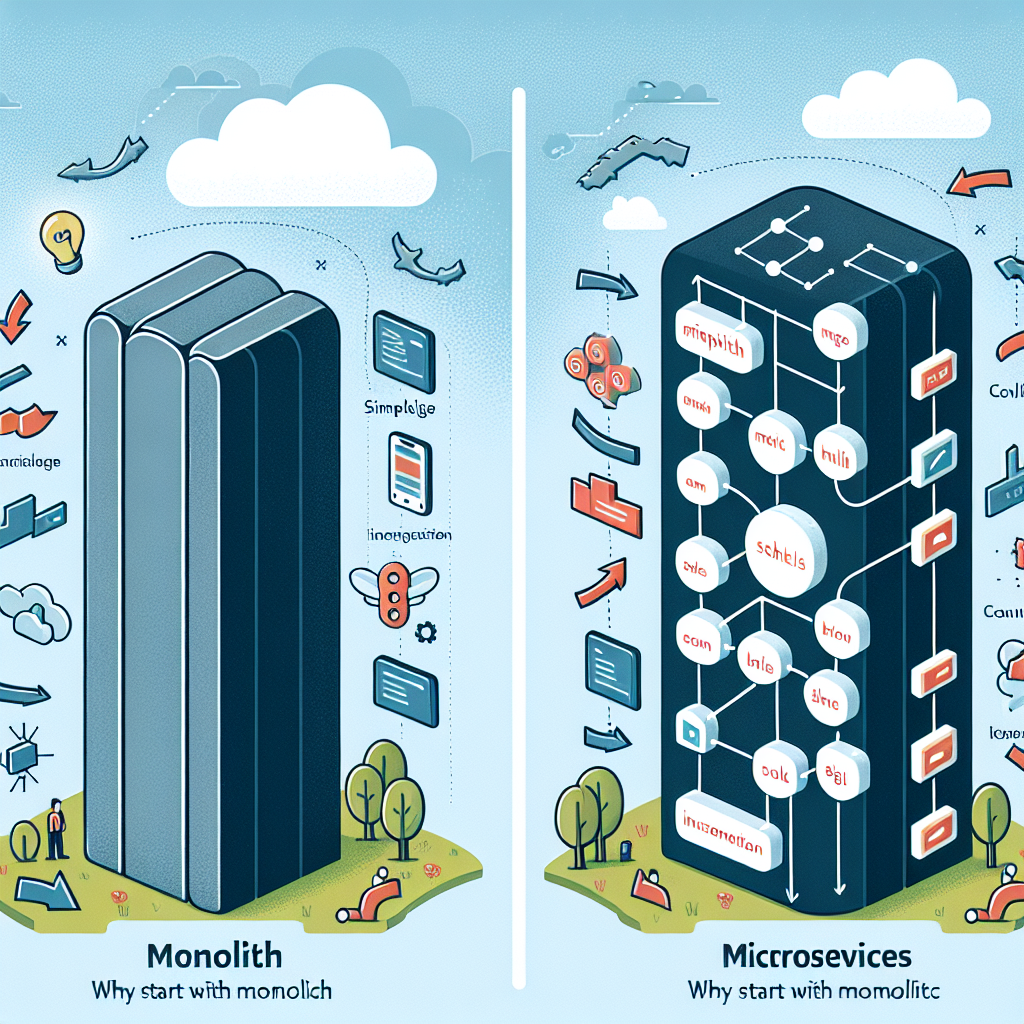 Monolito vs Microservicios: Por qué empezar con Monolito