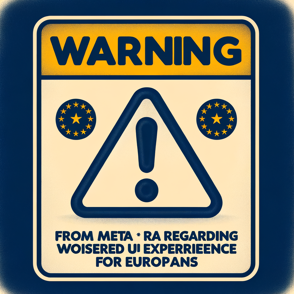 Advertencia de Meta sobre peor experiencia para usuarios europeos
