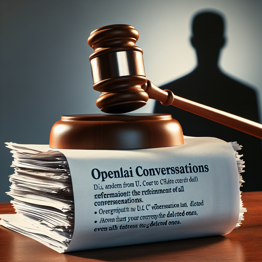 Tribunal de EE. UU. ordena a OpenAI conservar todas las conversaciones de ChatGPT, incluso las eliminadas.