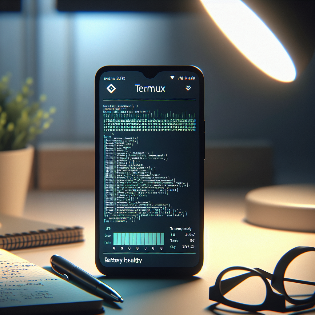 Termux para monitorear la salud de la batería