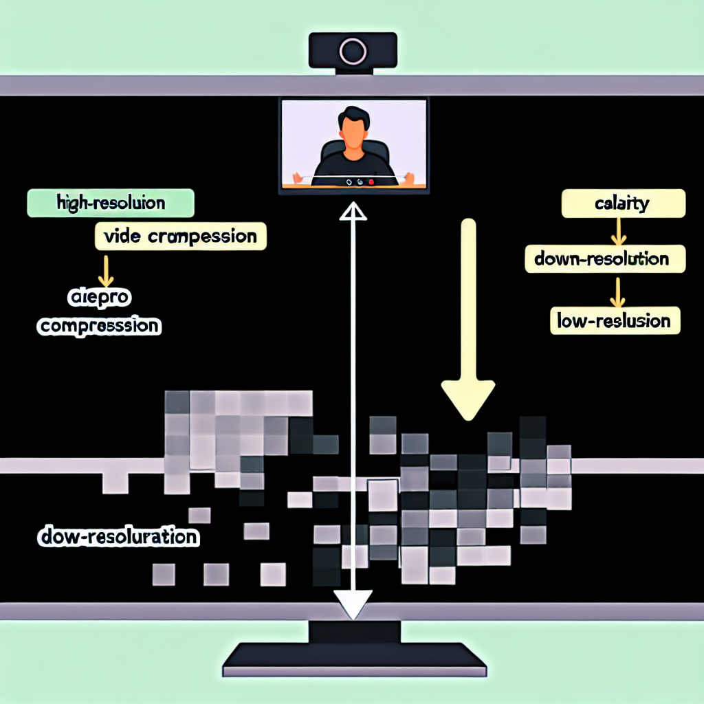 Compresión de video y caídas de resolución en Zoom