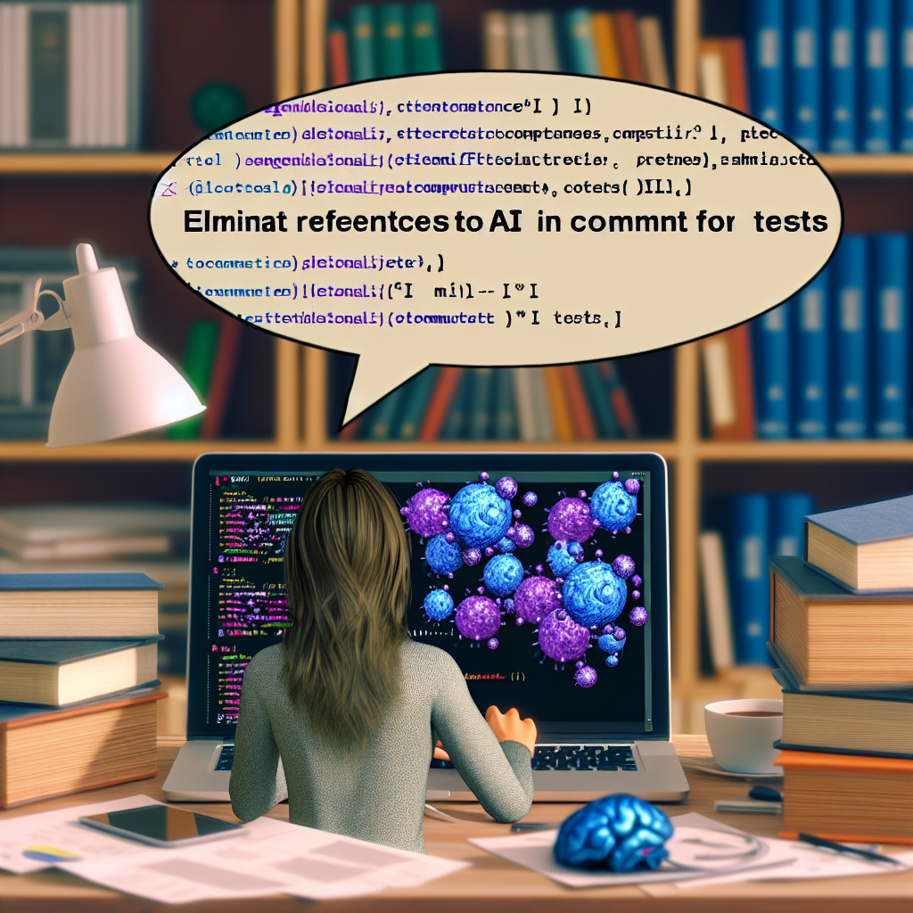Elimina referencias a IA en los comentarios por pruebas que funcionen