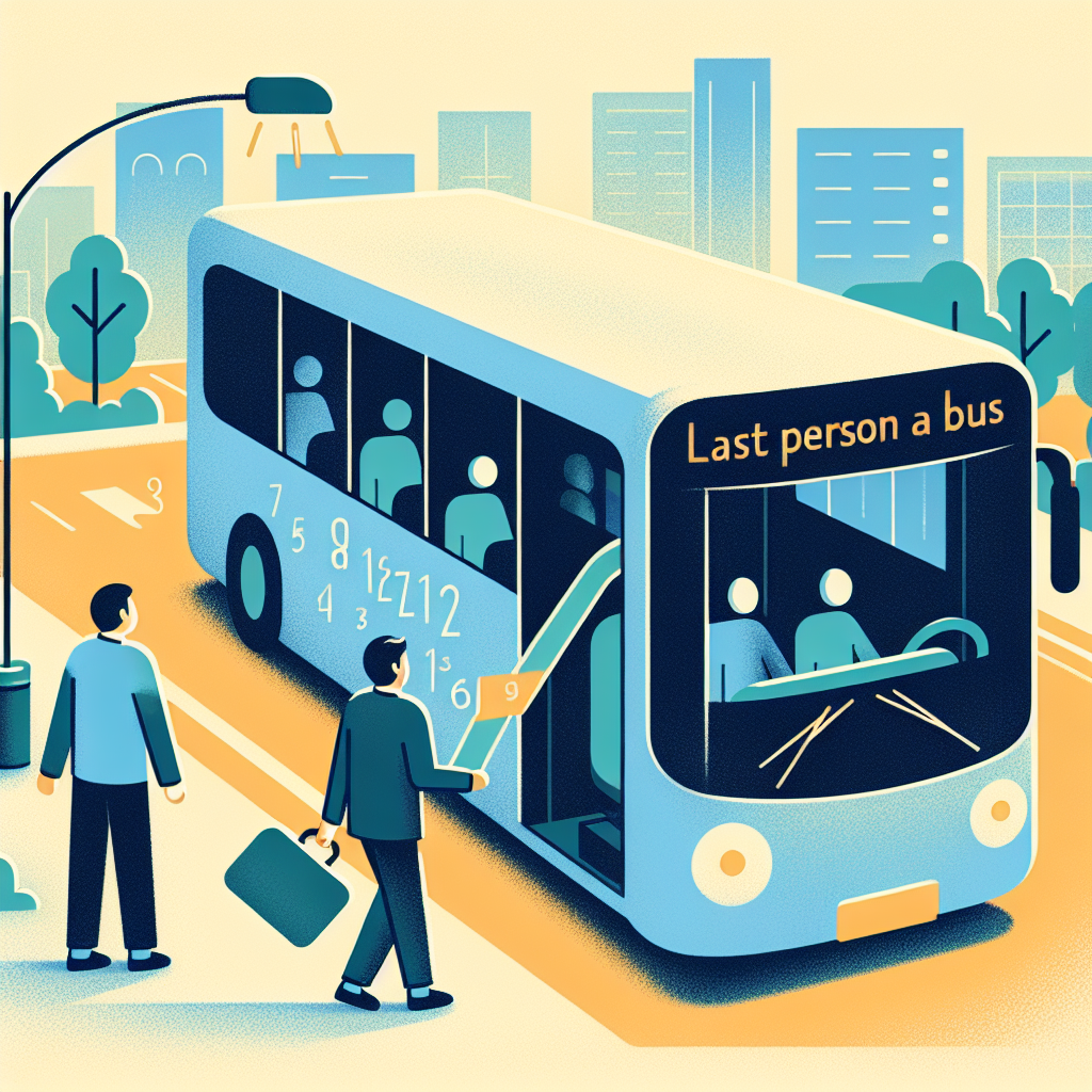 SQL Q1: Última persona que cabe en el autobús