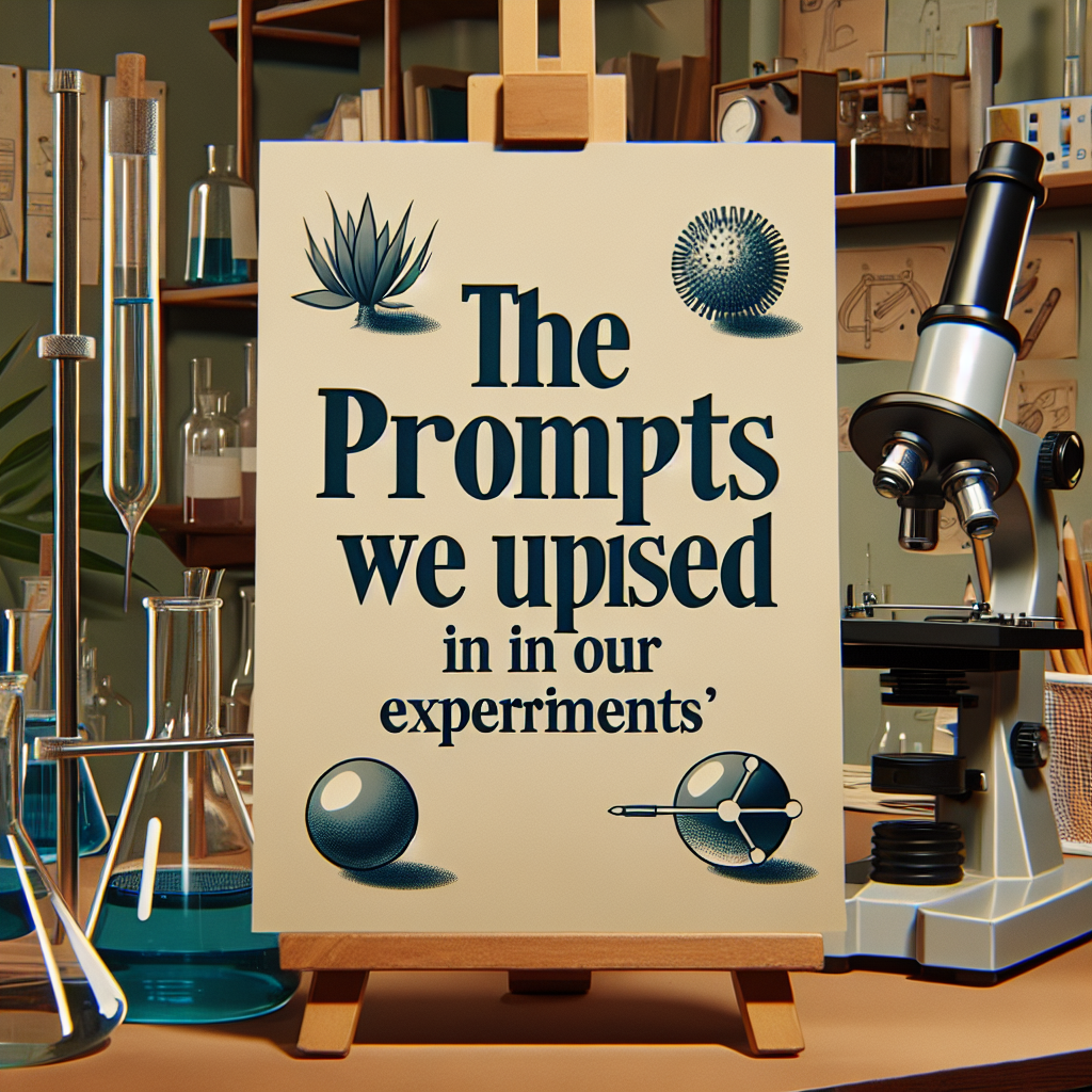 Los Prompts de Nuestros Experimentos