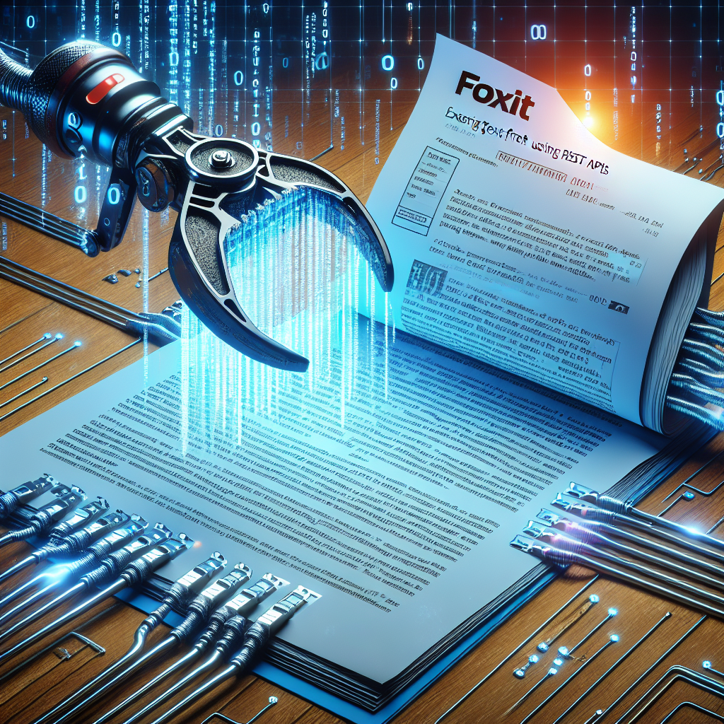 Extraer texto de PDFs con las APIs REST de Foxit