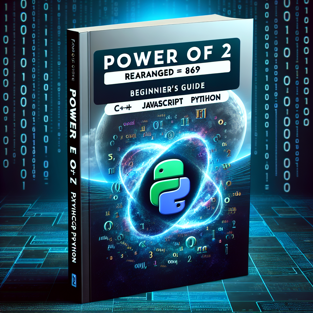 Guía para Principiantes: Potencia de 2 Reordenada 869 (C++, JavaScript, Python)